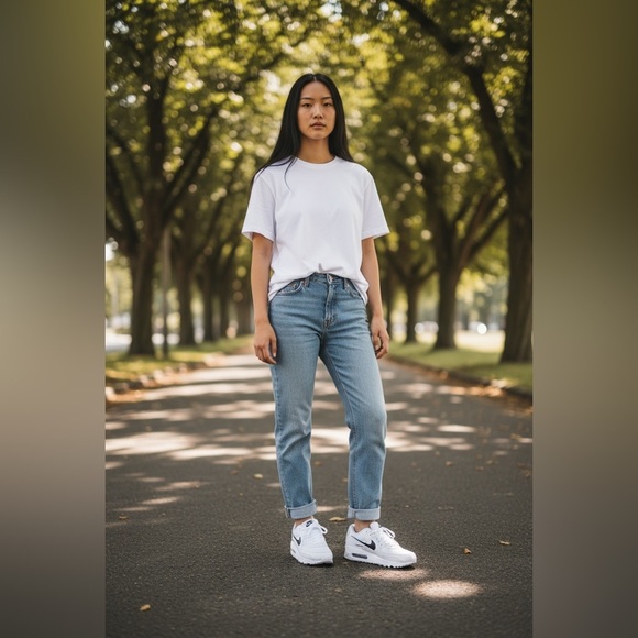 NWT Nike AirMax 90 DH810 101 Classic White Athletic Shoes - Picture 5 of 5